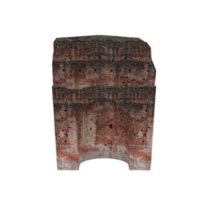Ruined Arched Wall 01 3D Model