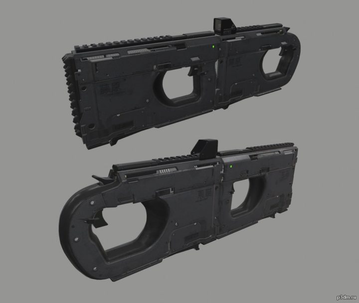 R-VN Assault Rifle 3D Model
