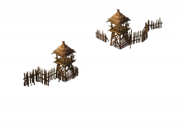 Desert Gobi – Cottage Gate 01 3D Model