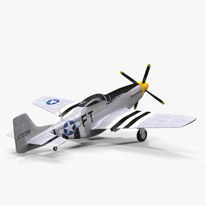 P-51D Angels Playmate 3D Model