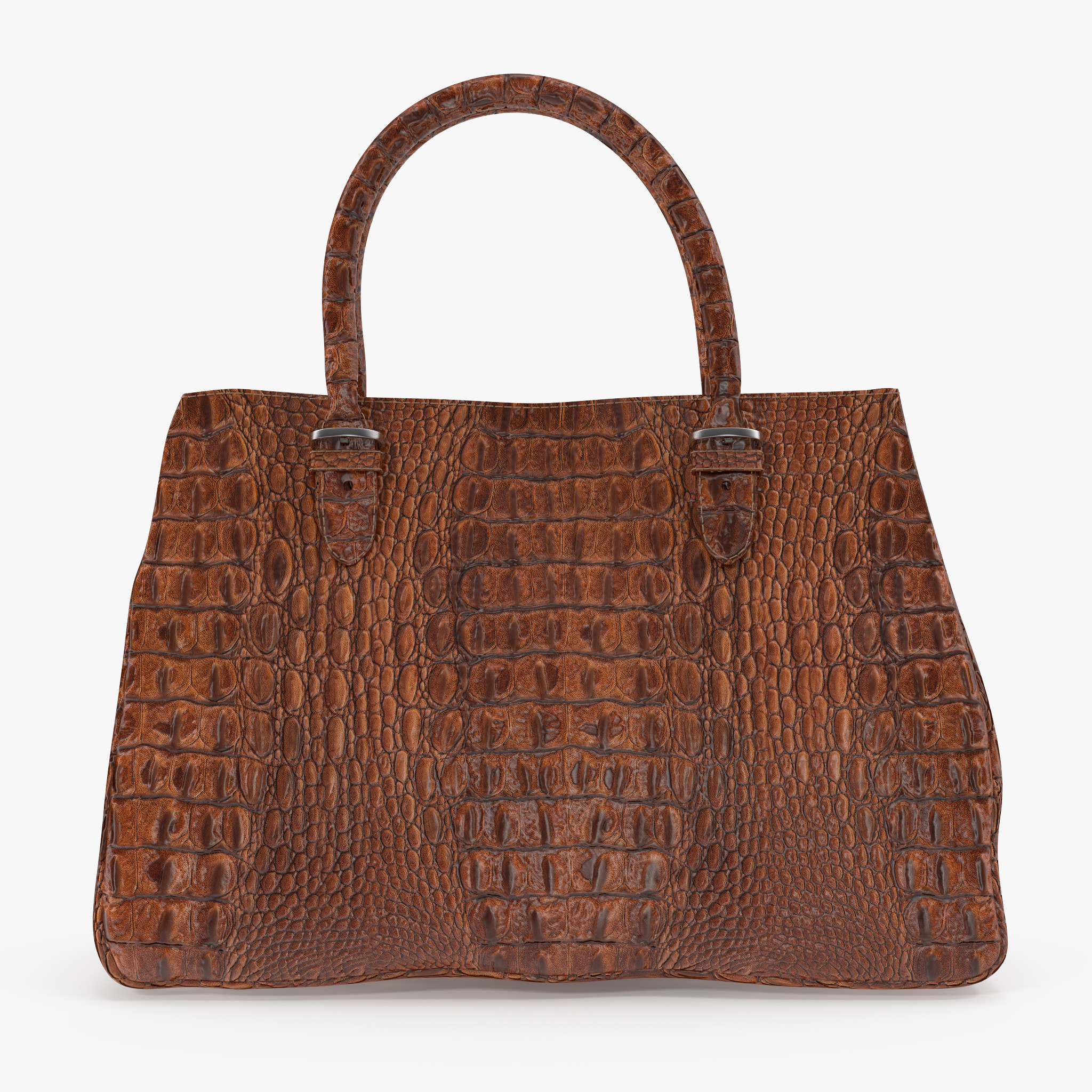 Crocodile Leather Handbag 3D model 3D Model