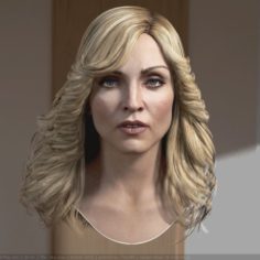 3d model Madonna singer head 3D Model