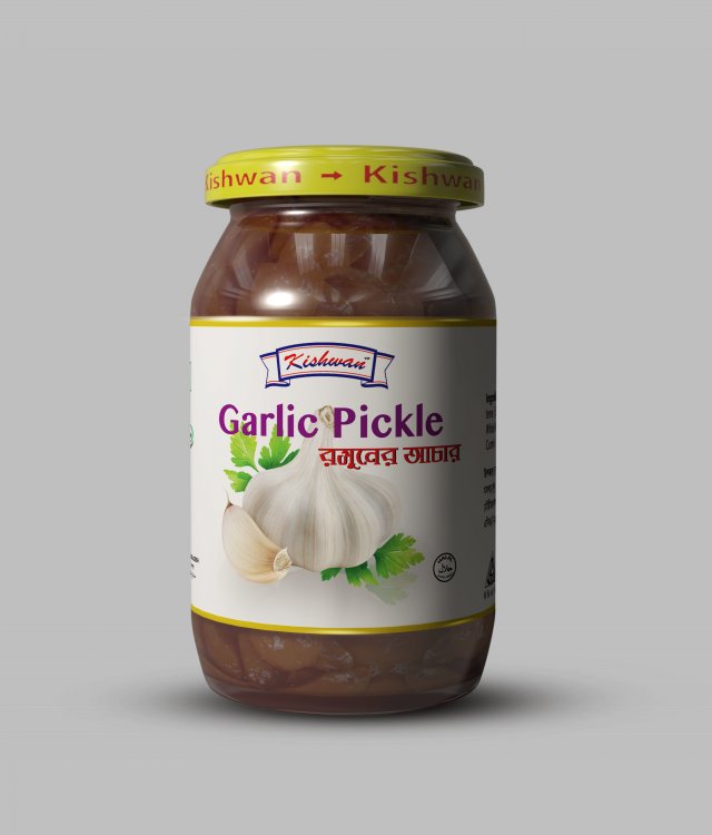 3d Garlic Pickle Bottle 3D Model