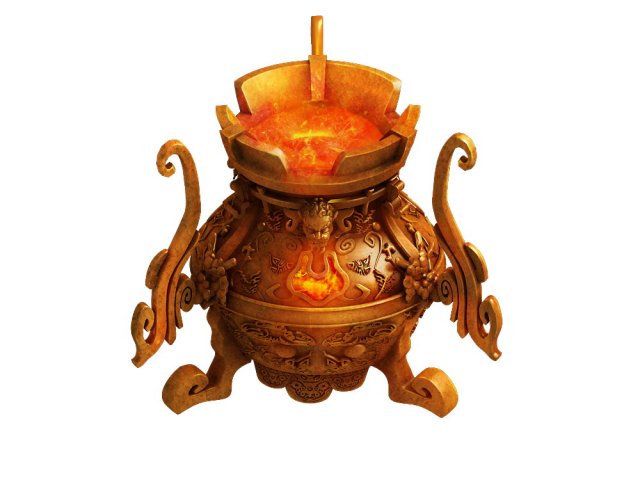 Taoist – alchemy stove 3D Model