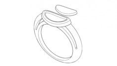 Ring with rubber 3D Model
