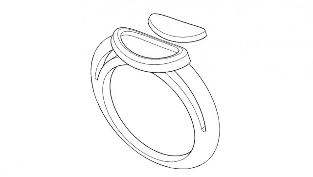 Ring with rubber 3D Model