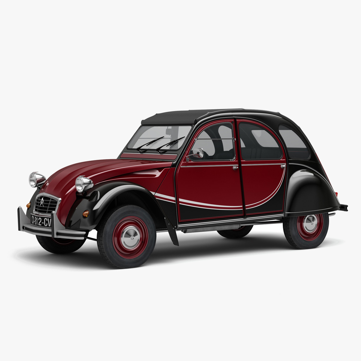 3D Citroen 2CV Charleston model 3D Model