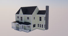 3D Victorian Style Home 3D Model