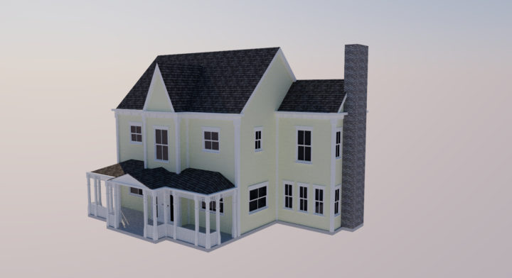 3D Victorian Style Home 3D Model