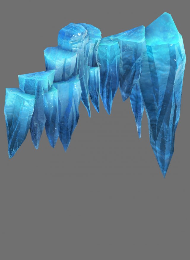 Game Model – snow – cliff 02 01 3D Model