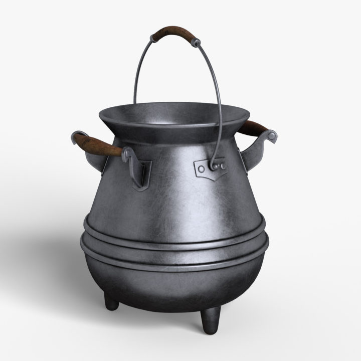 Cartoon Pot 3D Model