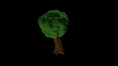 Cartoon Tree 3D Model