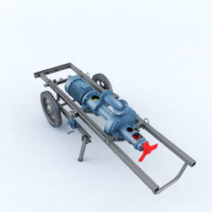 3D Pump for manure 3D Model