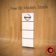 Commercial Stand Totem 3D Model