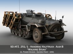 SDKFZ 251 Ausf B – Walking Stuka – 11PD 3D Model
