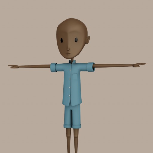 Little cartoon character  Free 3D Model