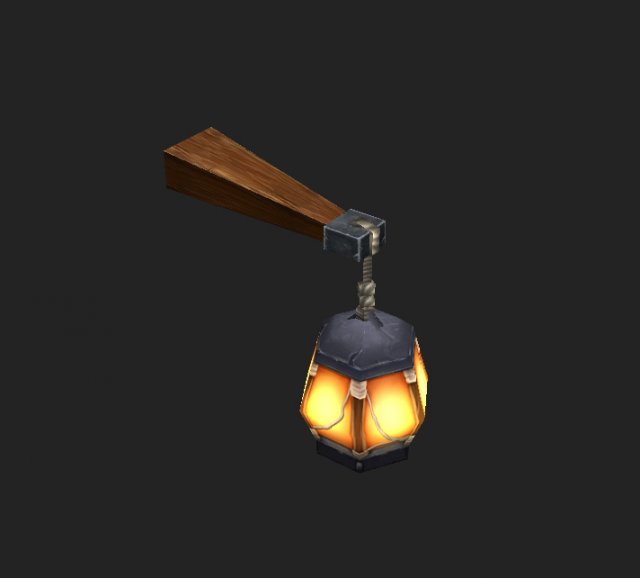 Game Model Arena – dwarf lantern 02 01 3D Model