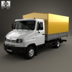 ZIL Bychok 5301 AO Truck 1996 3D Model