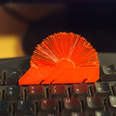 Hedgehog with spikes (hairy print) 3D Print Model