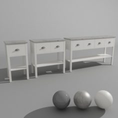 Sideboard collection 3D Model