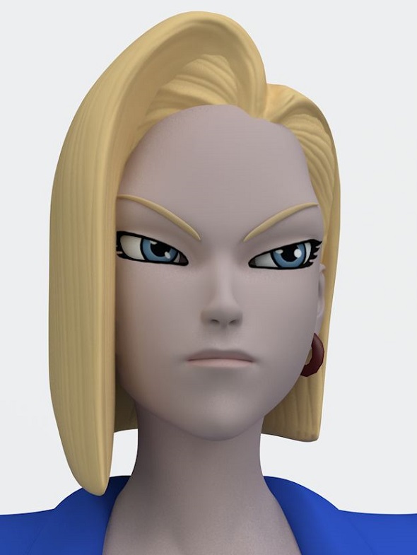 Android 18 Rigged
           3D Model