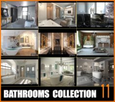 Bathrooms collection 11 3D Model