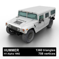 Hummer H1 Alpha 1992 3D Model