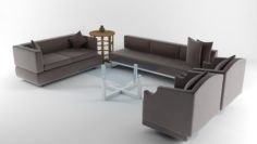 3D Sofa Set 3D Model