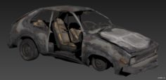 Damaged Toyota 3D Model