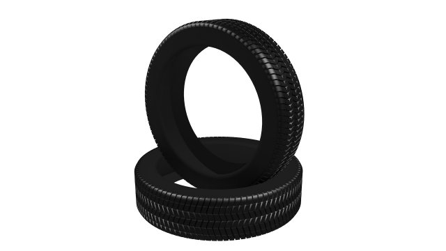 Automobile tyre Free 3D Model