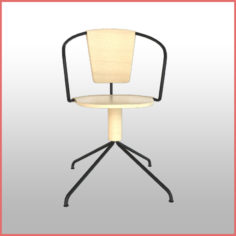Uncino B Chair 3D model 3D Model