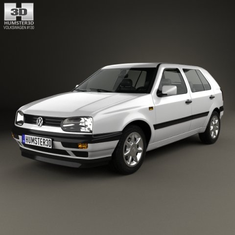 Volkswagen Golf 1993 3D Model