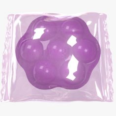 Wrapped Purple Candy 3D Model