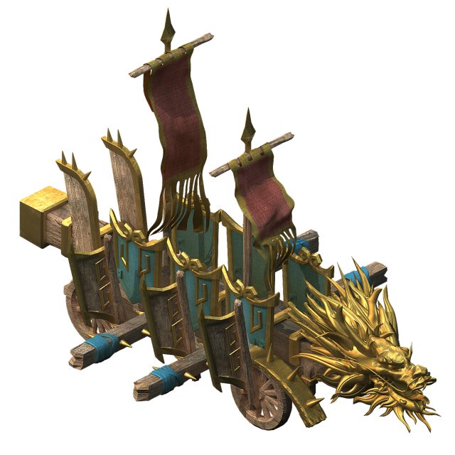 Barracks War weapons – Dragon car 3D Model