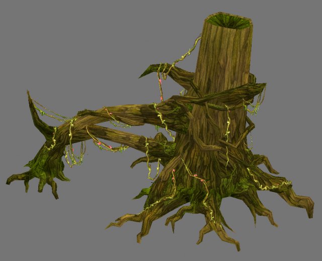 Jungle Area Arena game model tree swamp-01 01 3D Model