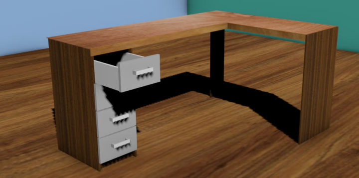 Office Desk – Low Poly 3D model 3D Model