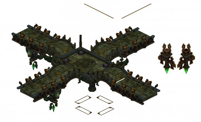 Mulan Sanctuary – Corridor 02 3D Model