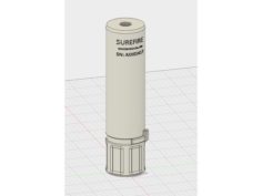 Airsoft Surefire 556 Supressor 3D Print Model