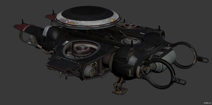 Recon Ship 3D Model