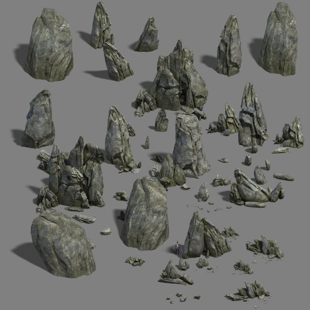 Shushan – mountain wall 3D Model