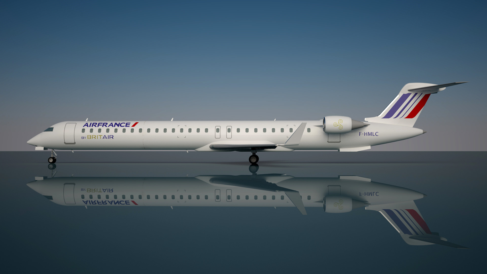 AIR FRANCE CRJ 1000 NEXT GEN. 3D Model