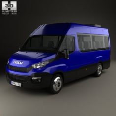 Iveco Daily Passenger Van 2014 3D Model