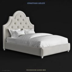 Jonathan Adler WOODHOUSE QUEEN BED 3D Model