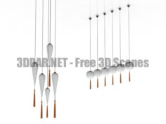 Melogranoblu ninive poseidon globe chandelier 3D Collection