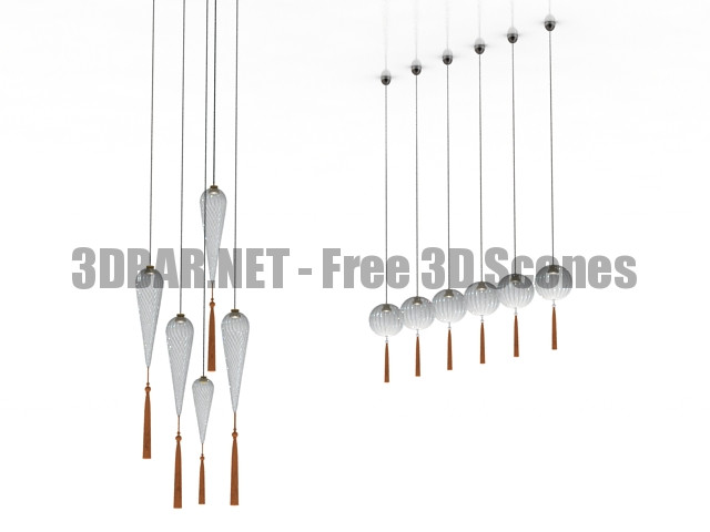 Melogranoblu ninive poseidon globe chandelier 3D Collection