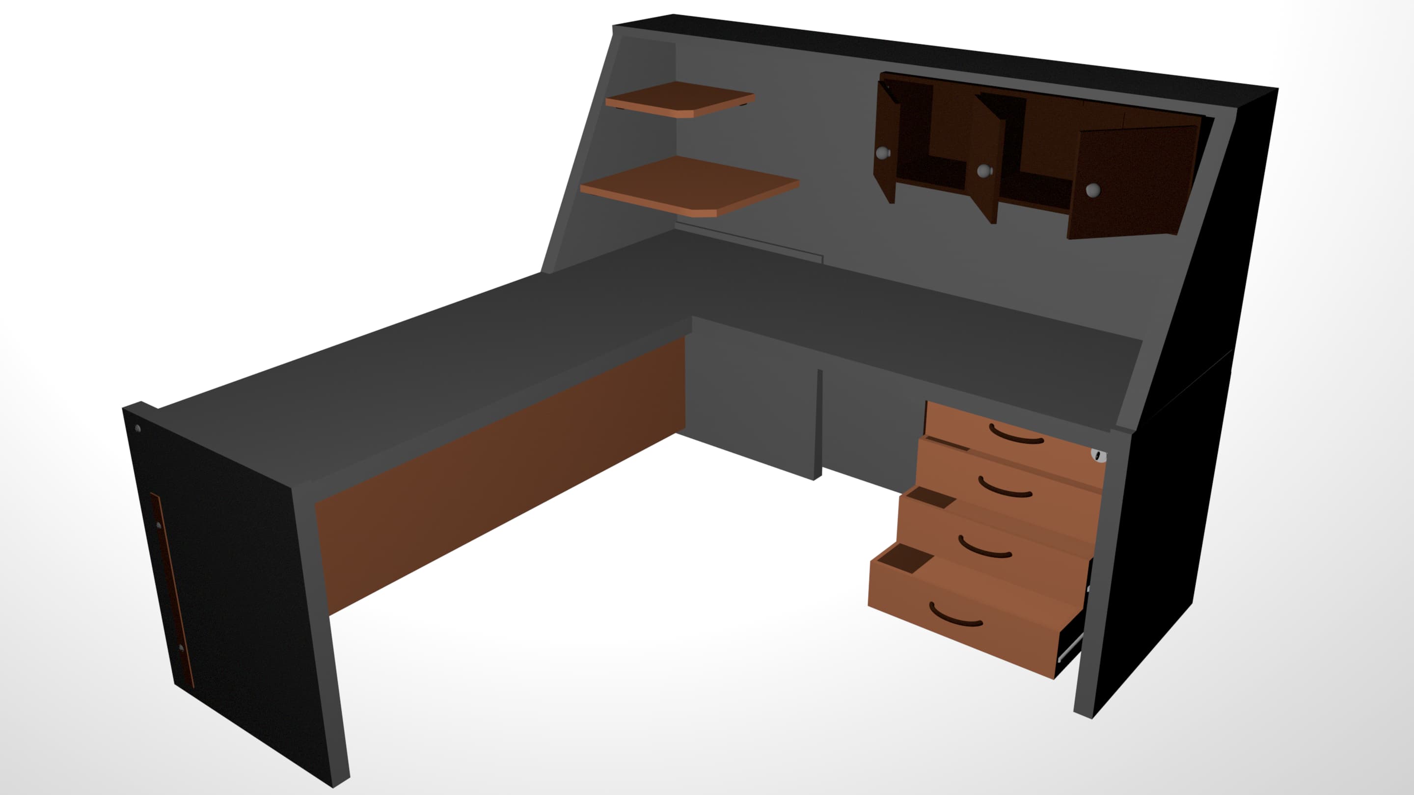 Desk 3D Model