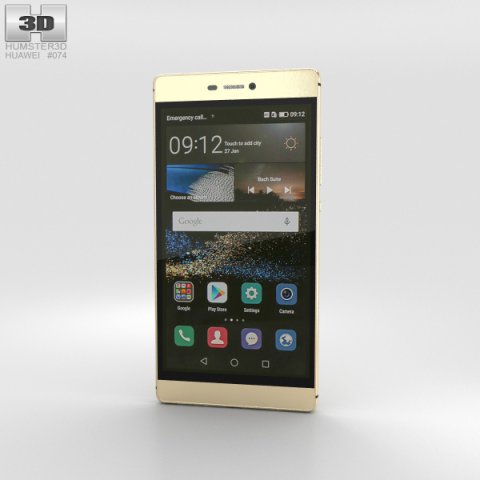 Huawei P8 Prestige Gold 3D Model