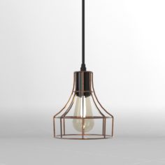 Retro Metal Pendant Lamp 3D Model