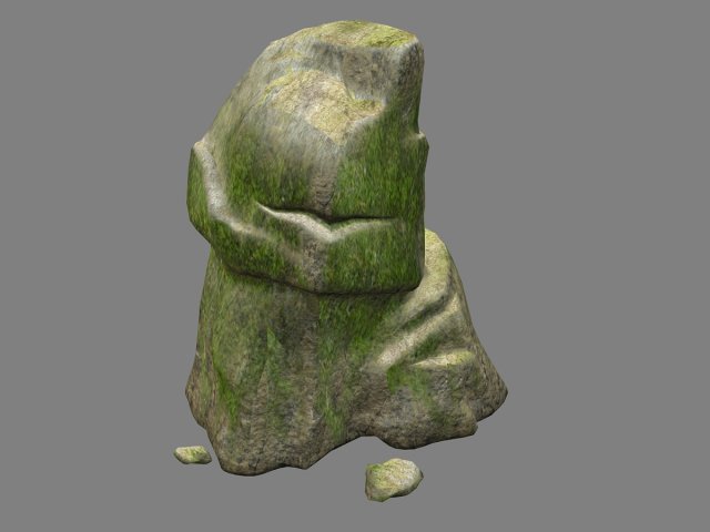 Cartoon world – mountain stone 3D Model