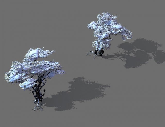 Game Model – Snow – Dead Tree 03 3D Model